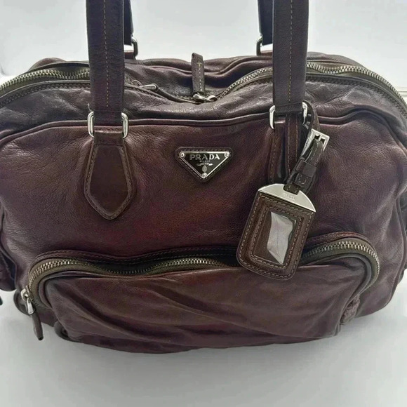 PRADA Vintage Buffalo Wash Bag, with Nappa Leather Interior - Picture 15 of 16